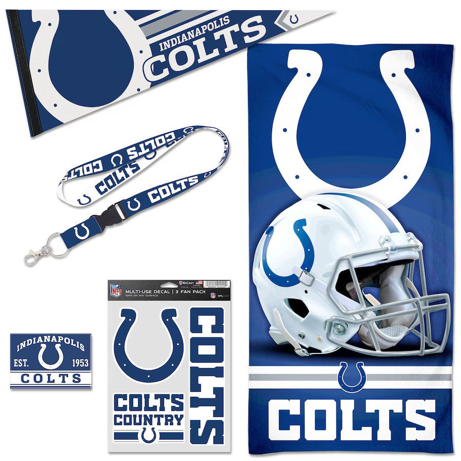 Indianapolis Colts NFL UK WinCraft House Fan Accessories Pack - UKASSNI