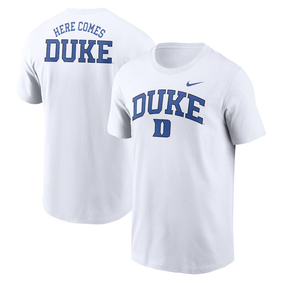 Duke Blue Devils Nike Blitz 2-Hit T-Shirt - White - UKASSNI