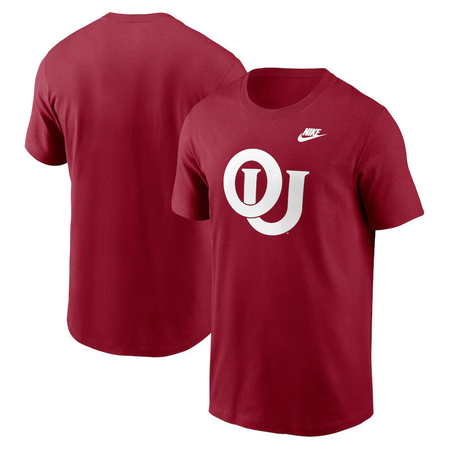 Oklahoma Sooners NCAA Nike Legacy Alternate Logo T-Shirt – Crimson (USA Stock) - UKASSNI
