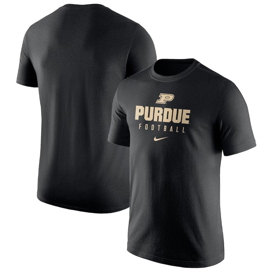 Purdue Boilermakers Nike Team Issue Performance T-Shirt - Black - UKASSNI