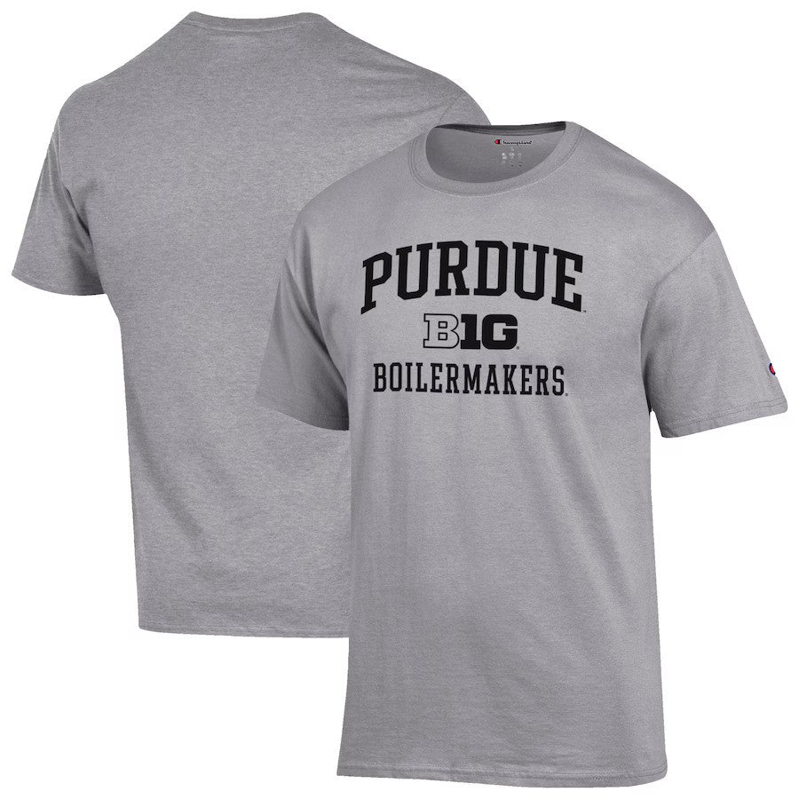 Purdue Boilermakers NCAA Champion Big Ten T-Shirt - Gray (USA Stock) - UKASSNI