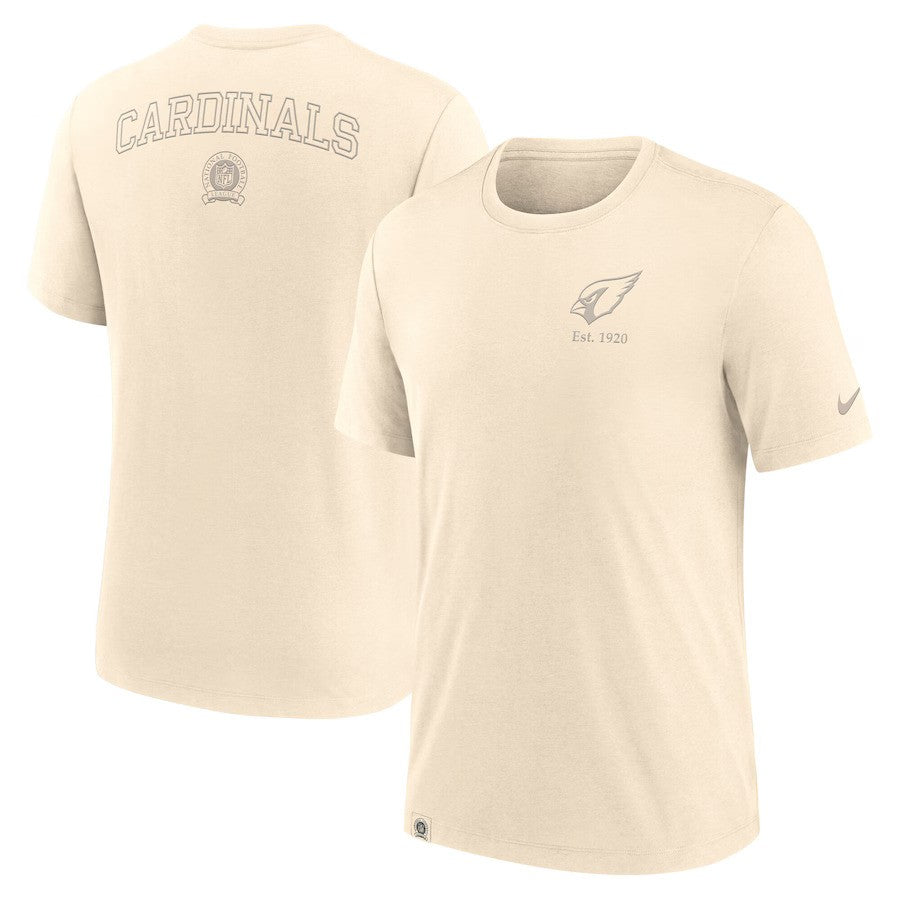Arizona Cardinals NFL Nike Glory Tri-Blend T-Shirt - Cream - UKASSNI