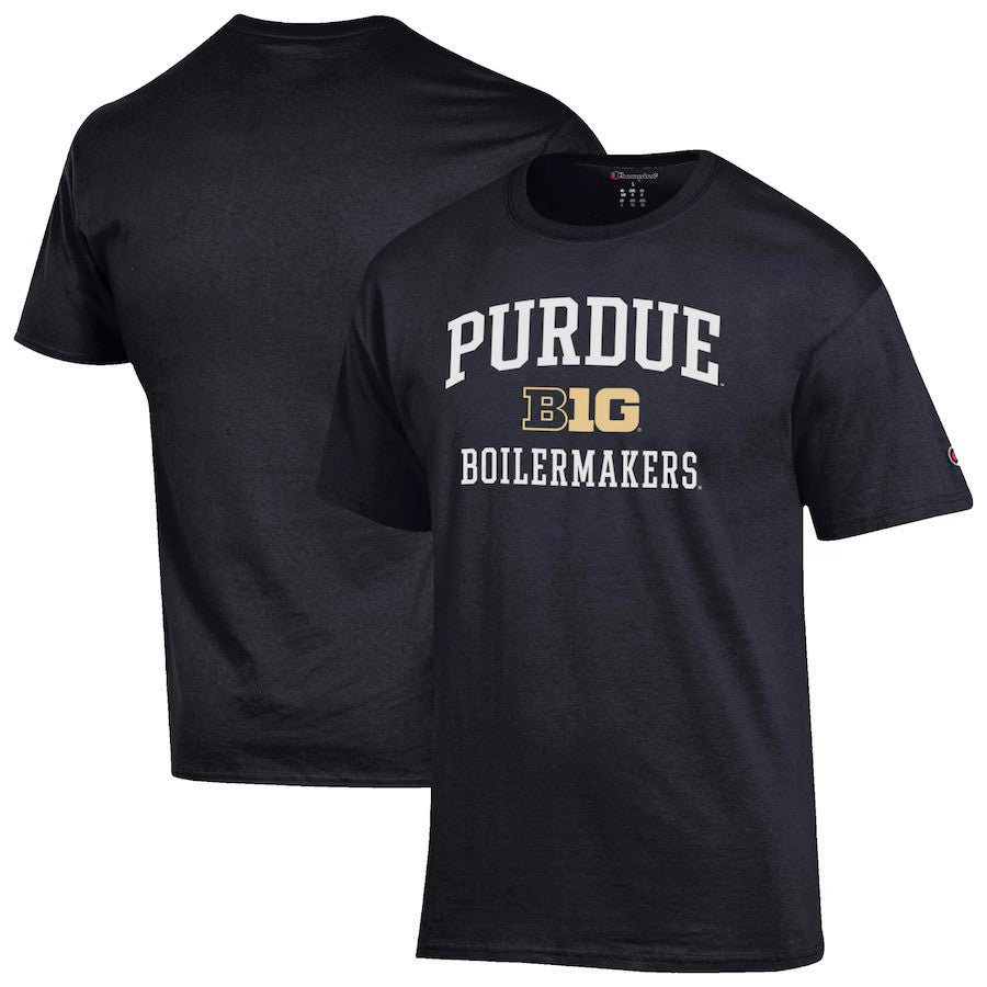 Purdue Boilermakers NCAA Champion Big Ten T-Shirt - Black (USA Stock) - UKASSNI