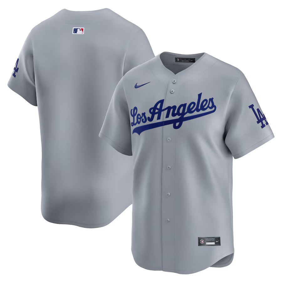 Los Angeles Dodgers Nike Away Limited Jersey - Gray - UKASSNI