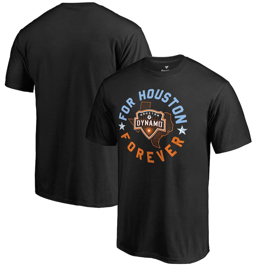 Houston Dynamo Fanatics Branded Forever Arch T-Shirt - Black - UKASSNI