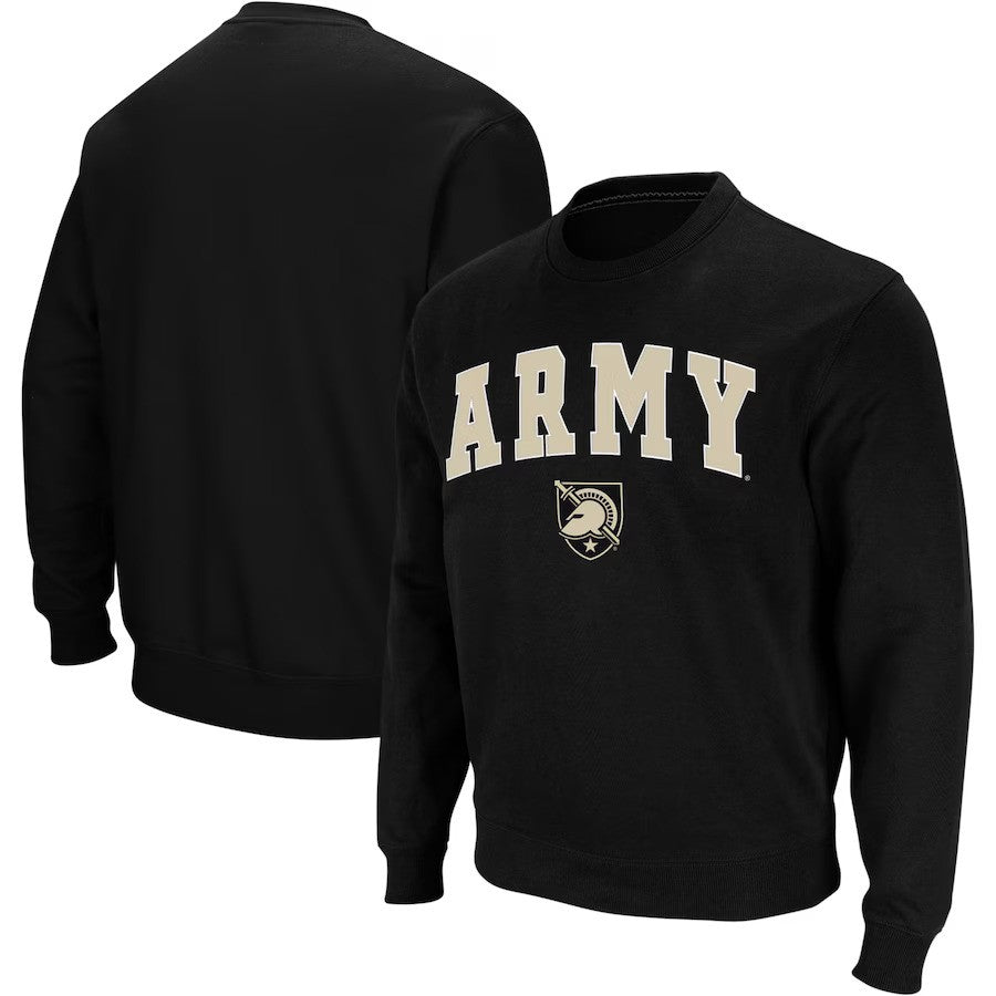 Army Black Knights Colosseum Arch & Logo Crew Neck Sweatshirt - Black - UKASSNI