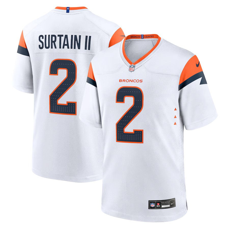 Patrick Surtain II Denver Broncos Nike Game Jersey - White - UKASSNI