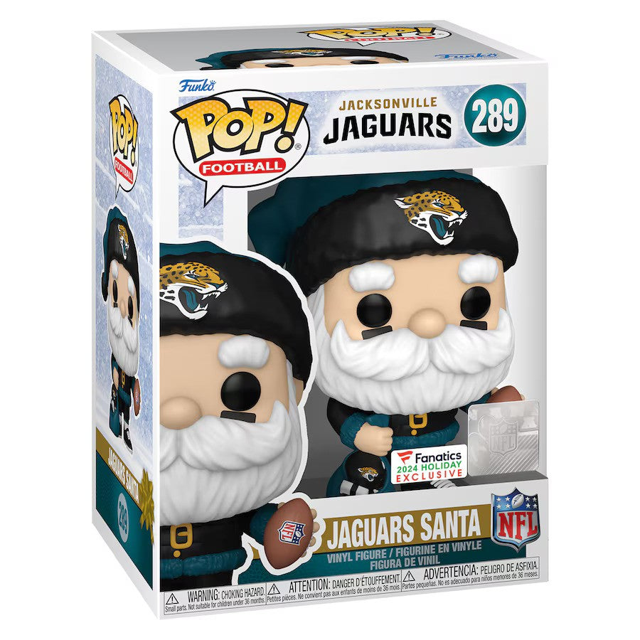 Jacksonville Jaguars Santa Funko Pop! 2024 Fanatics Exclusive Vinyl Figure - UKASSNI