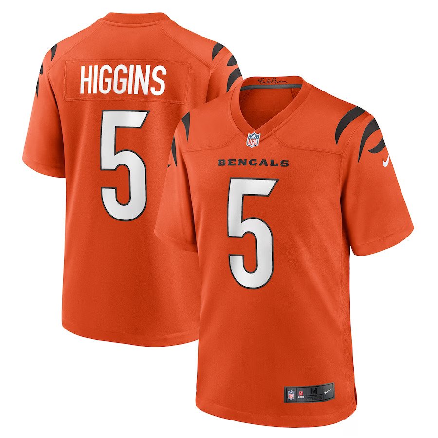 Tee Higgins Cincinnati Bengals Nike Alternate Game Player Jersey - Orange - UKASSNI