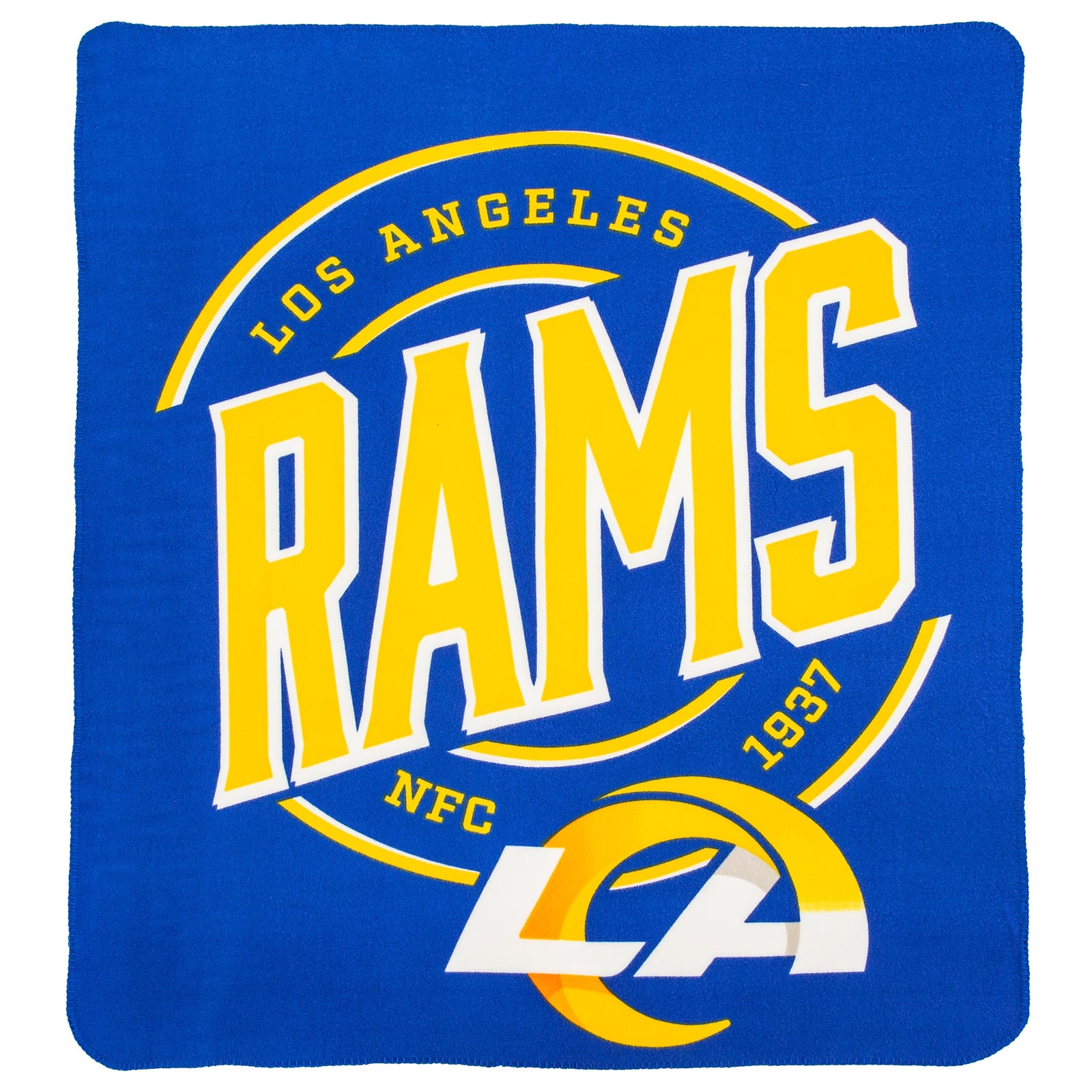Los Angeles Rams NFL UK Unisex Adult Fleece Throw Blanket – 50" x 60" (UK Stock) - UKASSNI