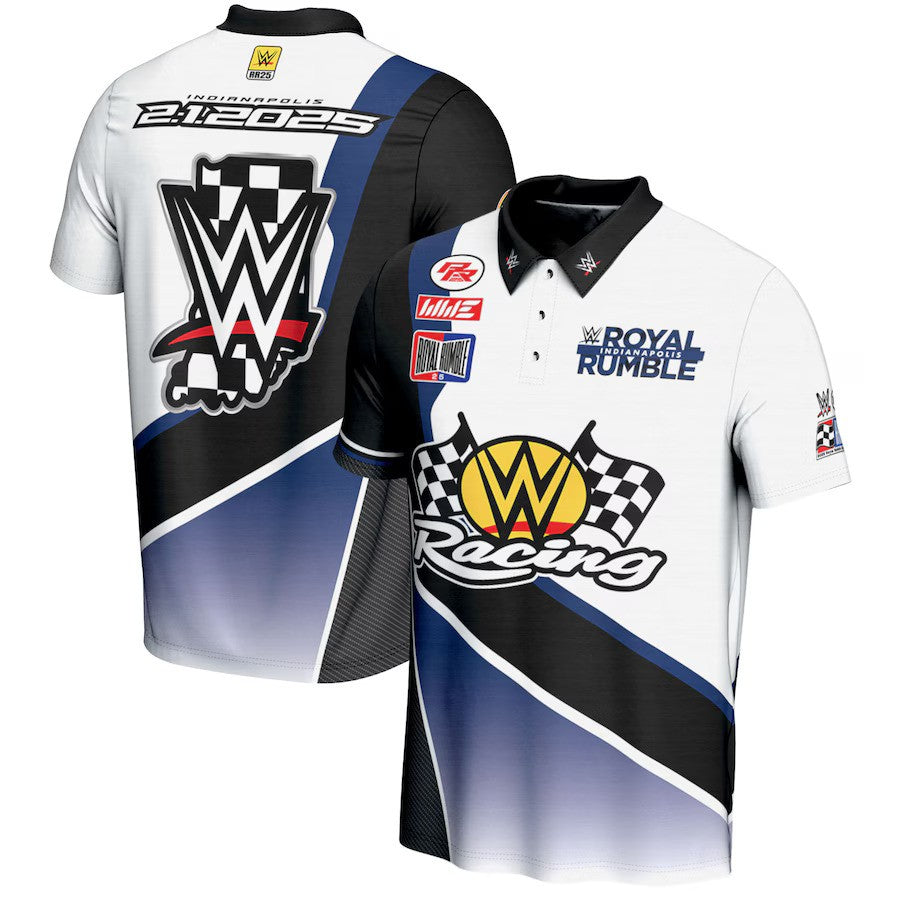 Royal Rumble WWE 2025 ProSphere Pit Crew Polo - White - UKASSNI