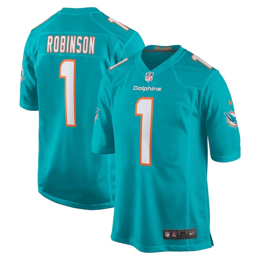Chop Robinson Miami Dolphins Nike 2024 NFL Draft First Round Pick Player Game Jersey - Aqua - UKASSNI