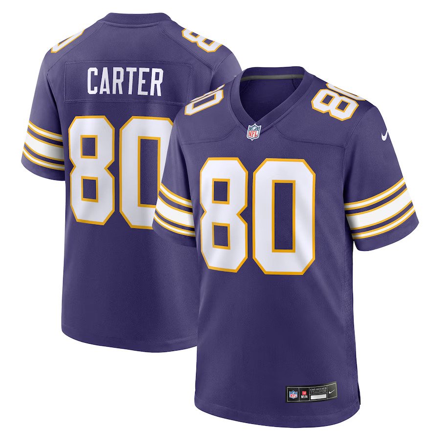 Cris Carter Minnesota Vikings Nike Classic Retired Player Game Jersey - Purple - UKASSNI