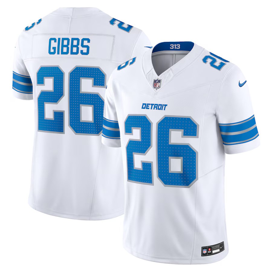 Jahmyr Gibbs Detroit Lions Nike Vapor F.U.S.E. Limited Jersey - White