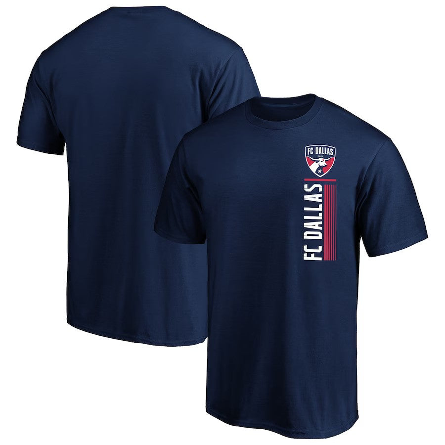 FC Dallas Fanatics Branded Strong Stencil T-Shirt - Blue - UKASSNI