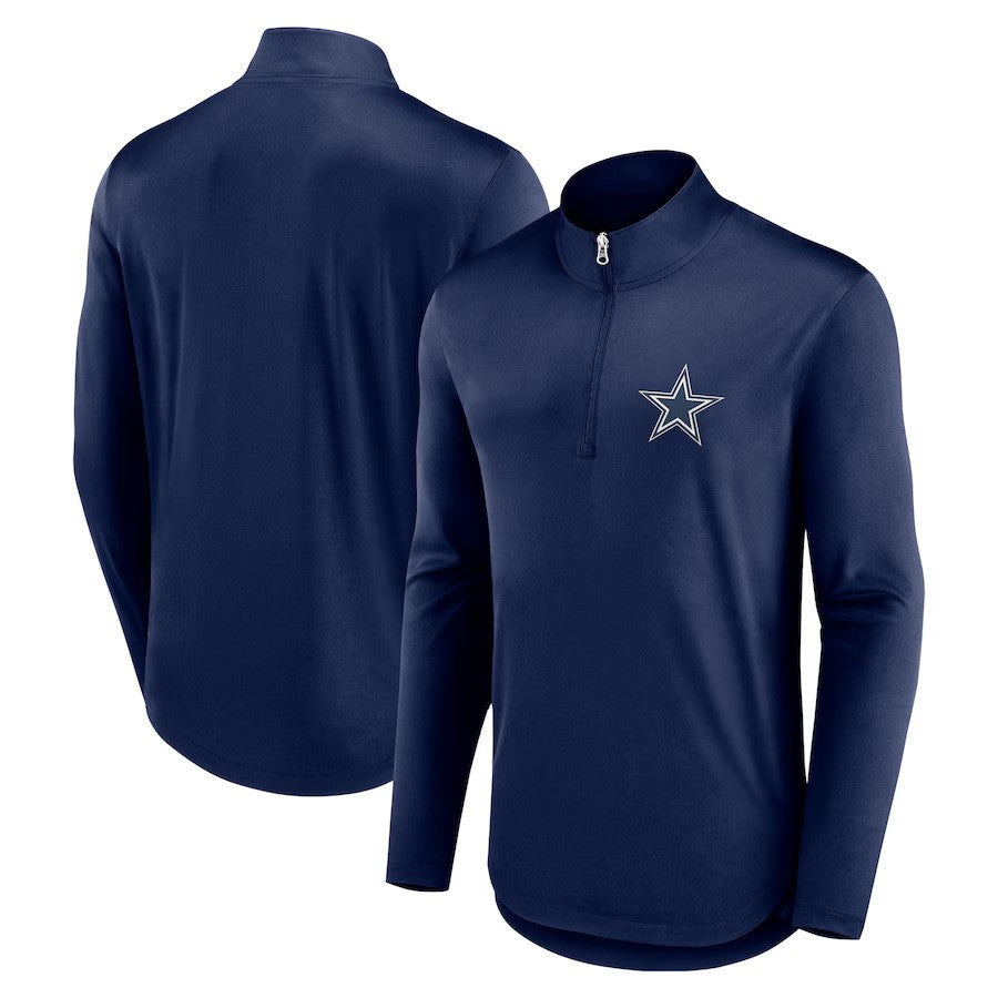 Dallas Cowboys UK XL Fanatics Quarterback Quarter-Zip Top – Navy (UK Stock) - UKASSNI