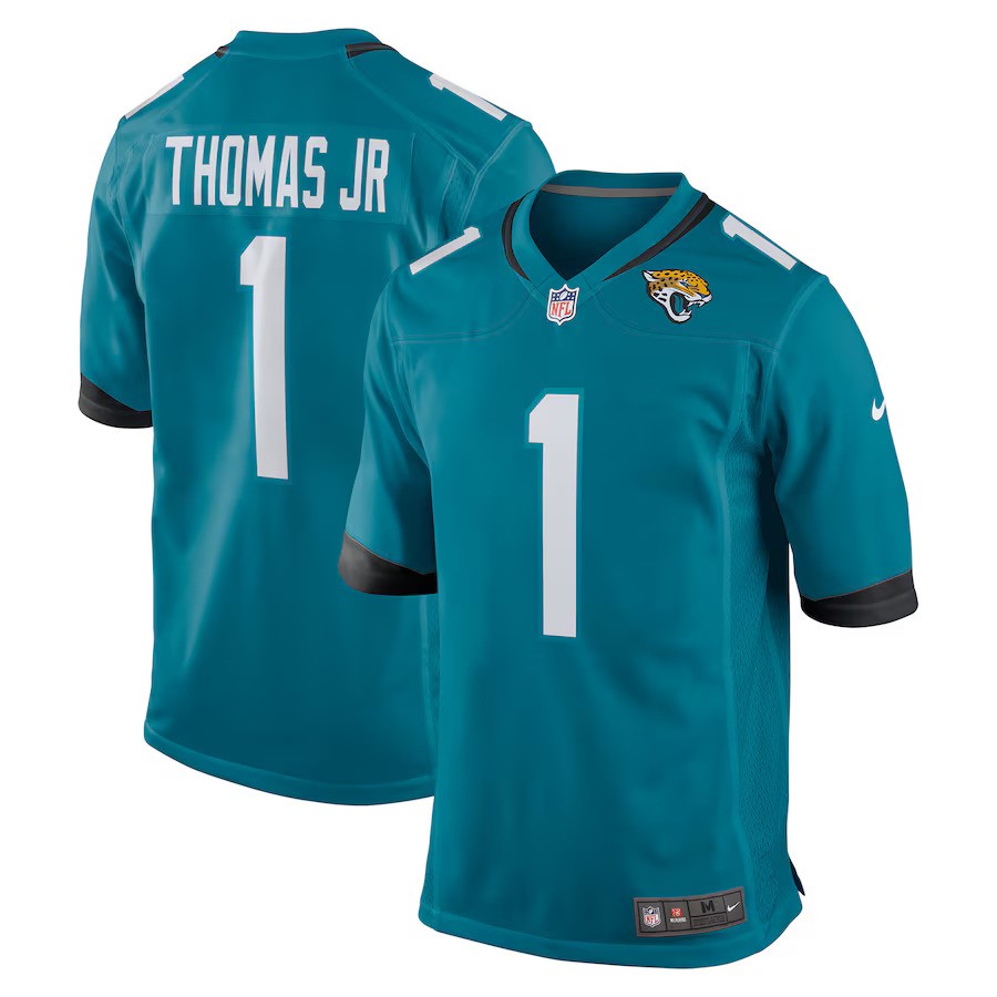 Brian Thomas Jr Jacksonville Jaguars Nike 2024 NFL Draft First Round Pick Player Game Jersey - Teal - UKASSNI