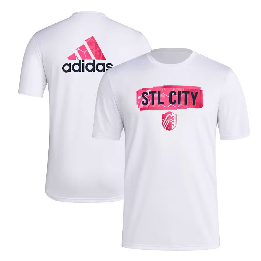 St. Louis City SC adidas Local Pop AEROREADY T-Shirt - White - UKASSNI