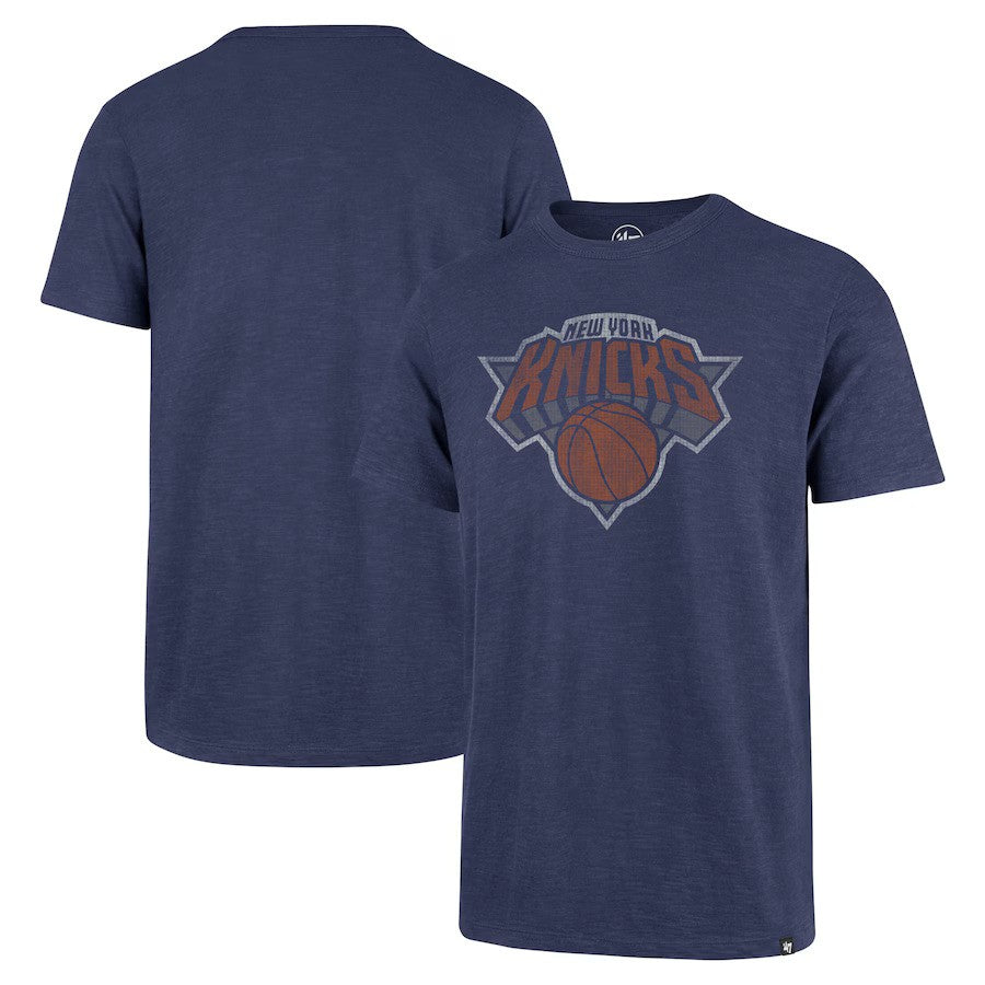 New York Knicks '47 Grit Scrum Premium T-Shirt - Blue - UKASSNI