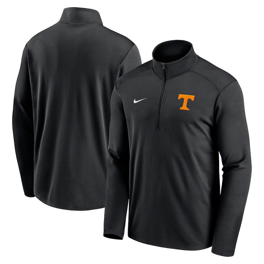 Tennessee Volunteers Nike Primetime Pacer Performance Half-Zip Top - Black - UKASSNI