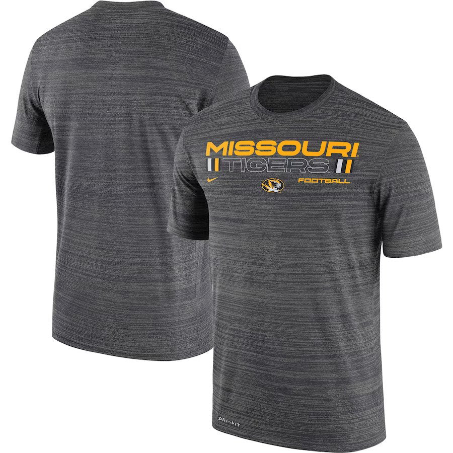 Missouri Tigers NCAA UK Nike Velocity Legend Performance T-Shirt - Charcoal - UKASSNI