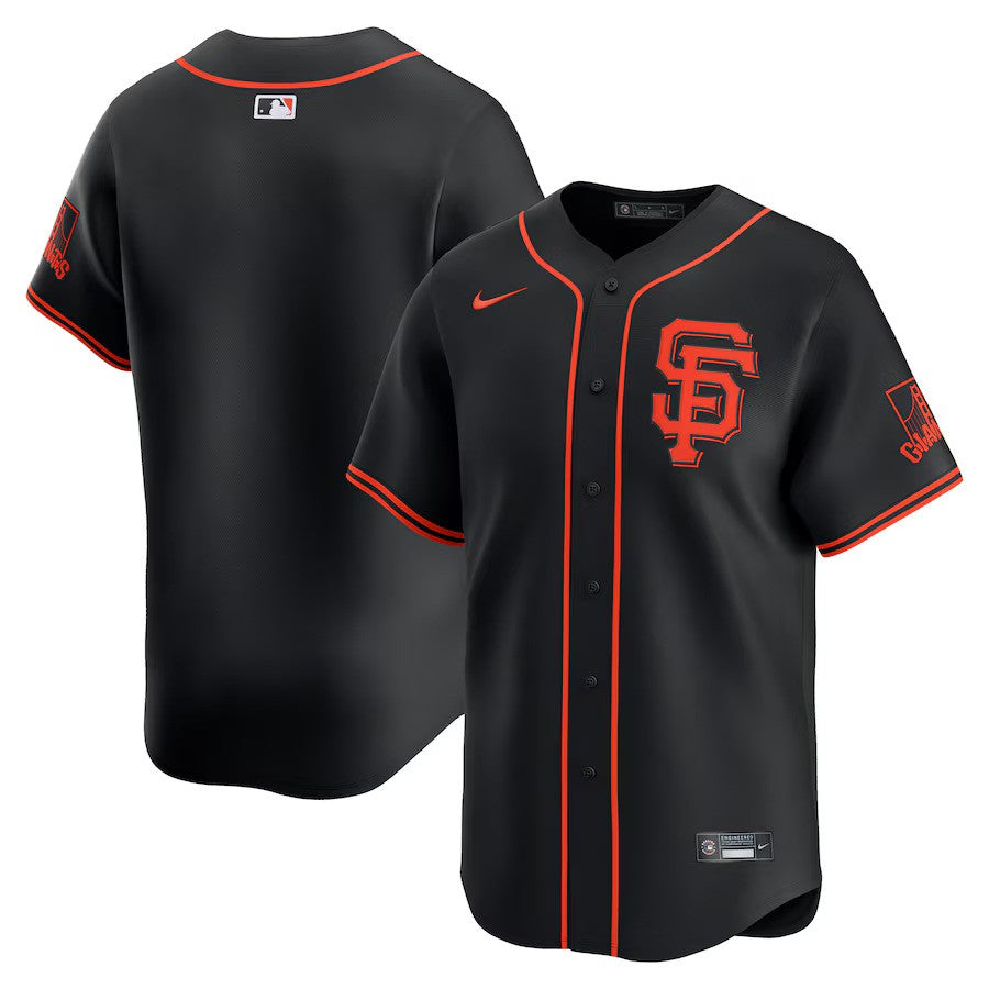 San Francisco Giants Nike Alternate Limited Jersey – Black - UKASSNI