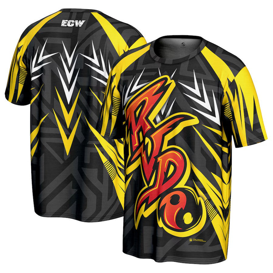 Rob Van Dam WWE ProSphere Peace Sign T-Shirt – Black (USA Stock) - UKASSNI