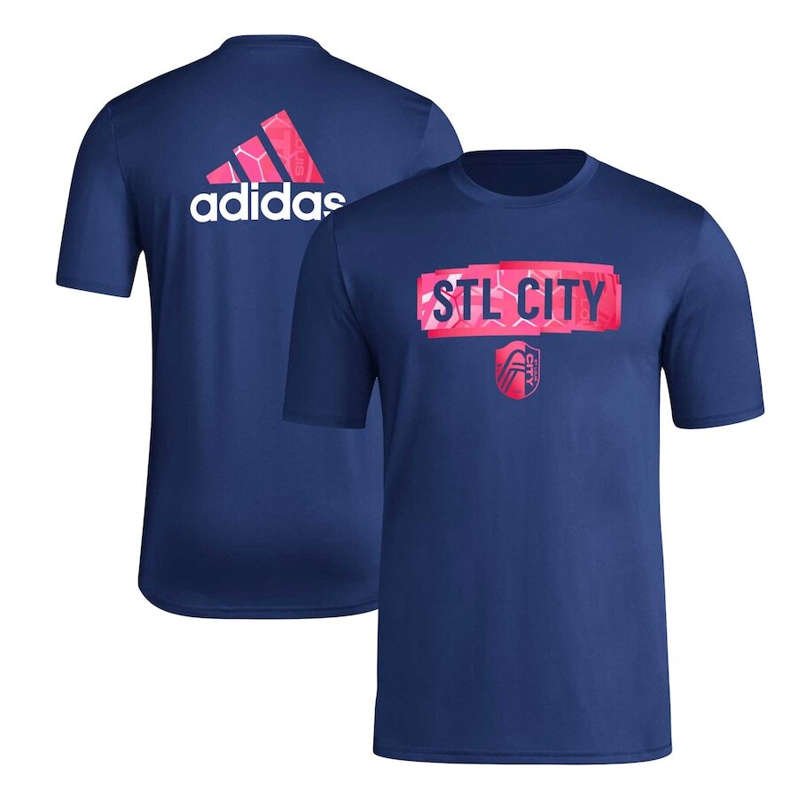 St. Louis City SC adidas Local Pop AEROREADY T-Shirt - Navy - UKASSNI