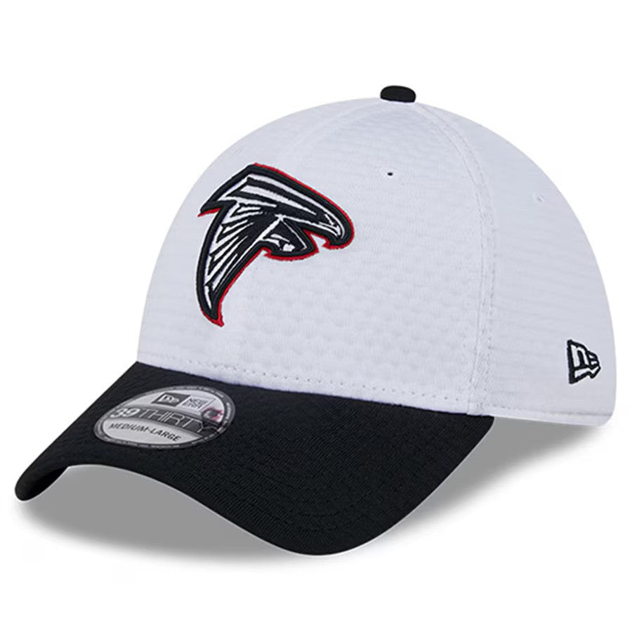 Atlanta Falcons New Era 2024 NFL Training Camp 39THIRTY Flex Hat - White/Black - UKASSNI