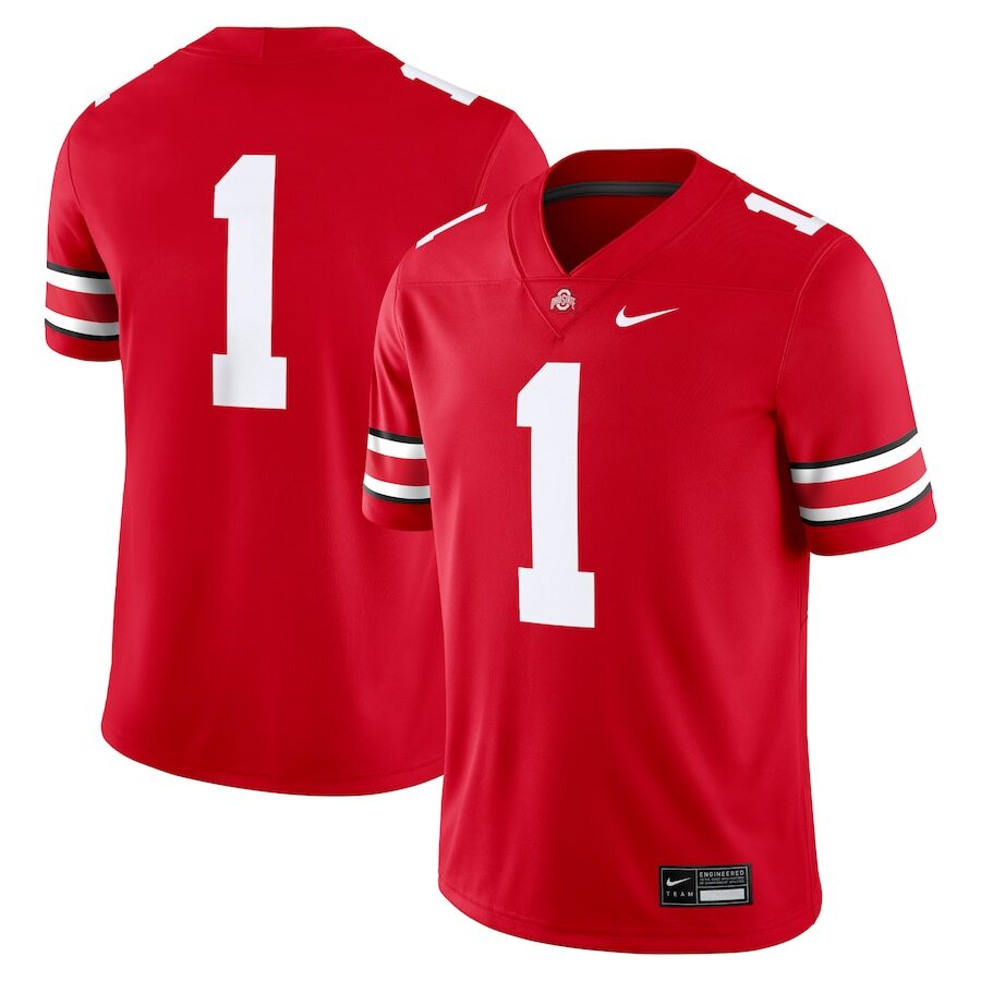 #1 Ohio State Buckeyes Nike Game Jersey - Scarlet - UKASSNI