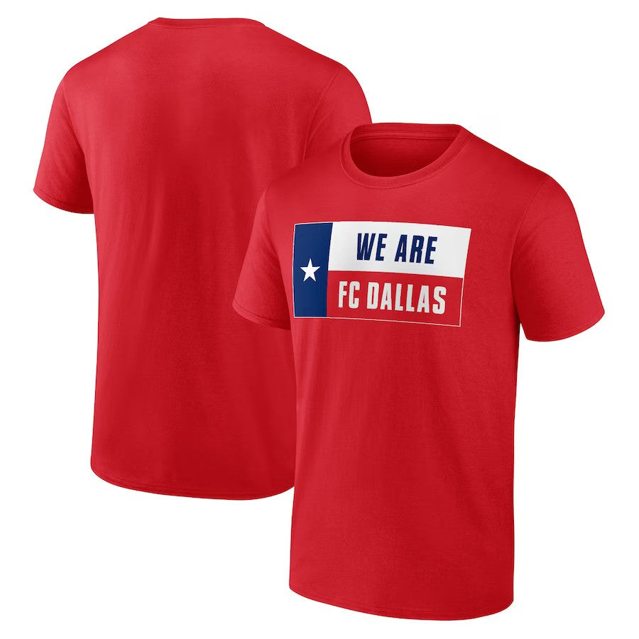 FC Dallas Fanatics Branded Team Chant T-Shirt - Red - UKASSNI