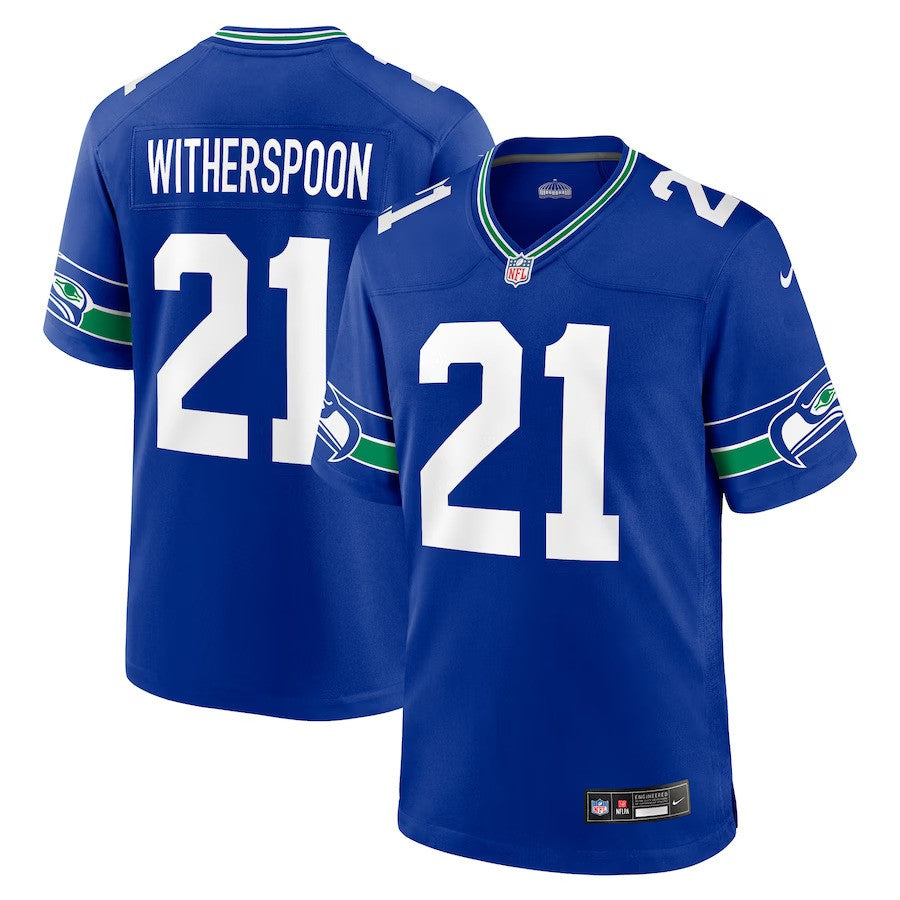 Devon Witherspoon Seattle Seahawks Nike Throwback Player Game Jersey - Royal - UKASSNI