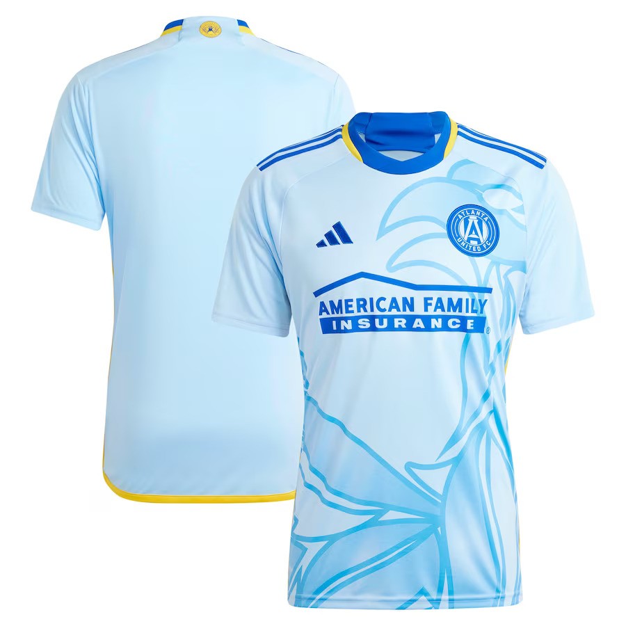Atlanta United FC MLS adidas 2024 The Resurgens Kit Replica Jersey – Light Blue (USA Stock) - UKASSNI