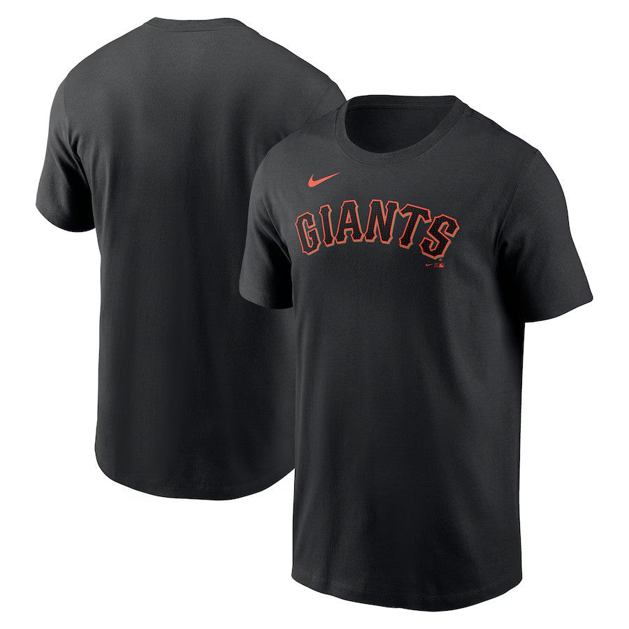 San Francisco Giants Nike Fuse Wordmark T-Shirt - Black - UKASSNI