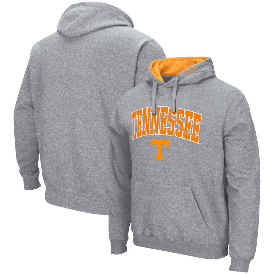 Tennessee Volunteers Colosseum Arch & Logo 3.0 Pullover Hoodie - Heather Gray - UKASSNI