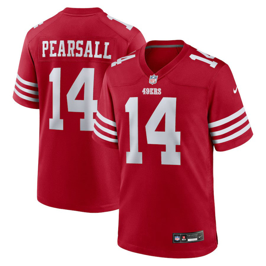 Ricky Pearsall San Francisco 49ers Nike 2024 NFL Draft First Round Pick Player Game Jersey - Scarlet - UKASSNI