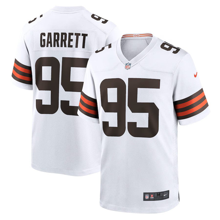 Myles Garrett Cleveland Browns Nike Away Game Jersey - White - UKASSNI