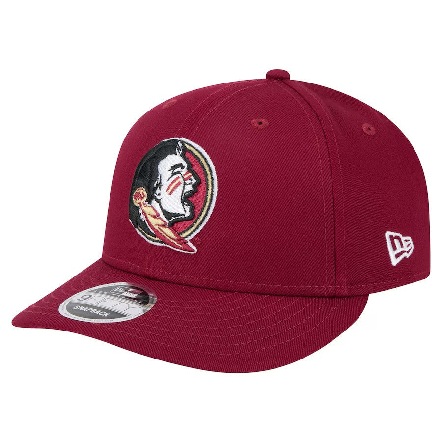 Florida State Seminoles NCAA New Era Low Profile 9FIFTY Adjustable Hat – Garnet (USA Stock) - UKASSNI