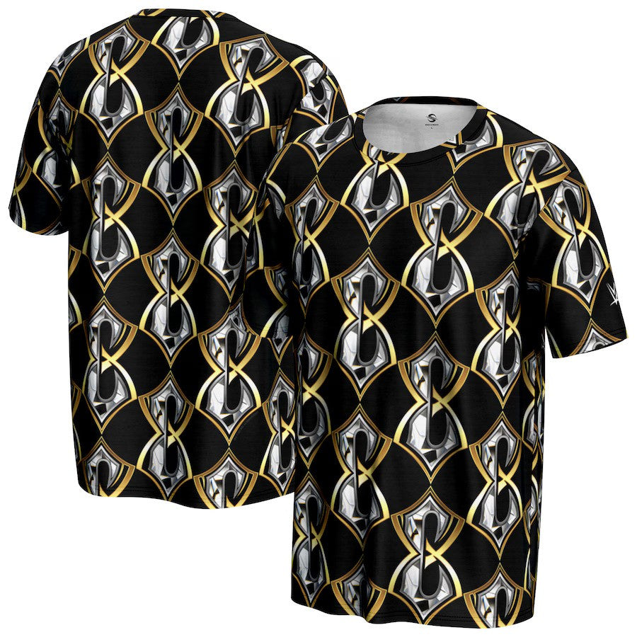 Charlotte Flair WWE ProSphere Logo T-Shirt – Black (USA Stock) - UKASSNI