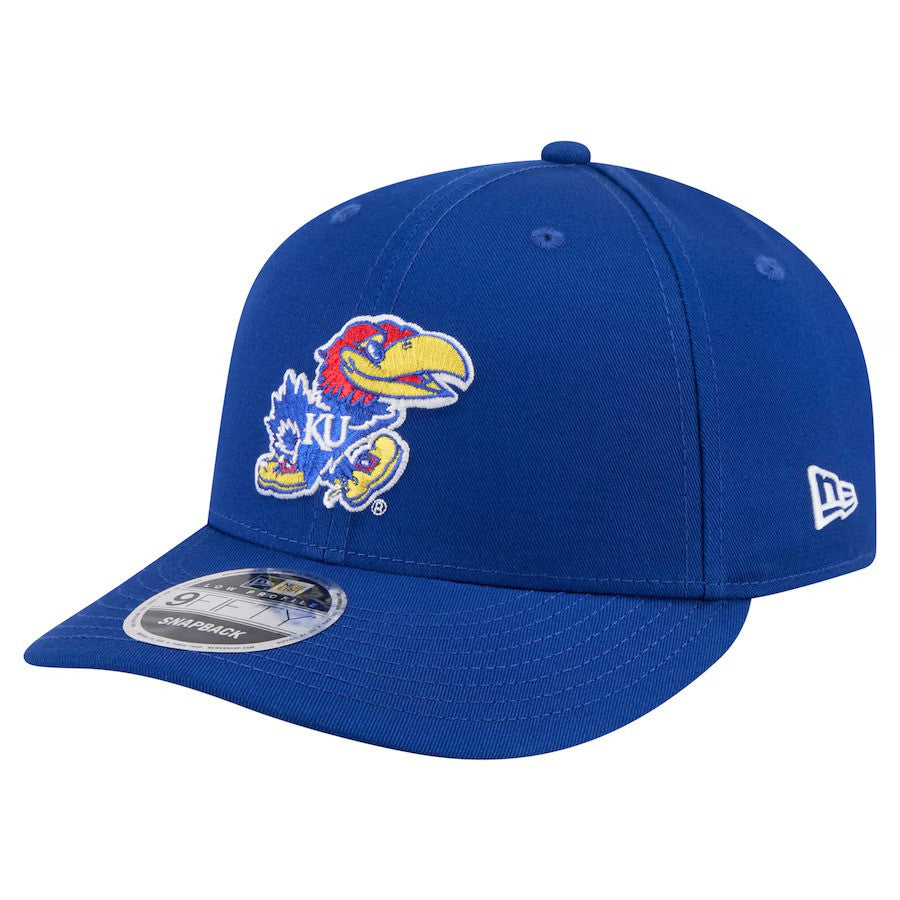Kansas Jayhawks NCAA New Era Low Profile 9FIFTY Snapback Hat - Royal (USA Stock) - UKASSNI