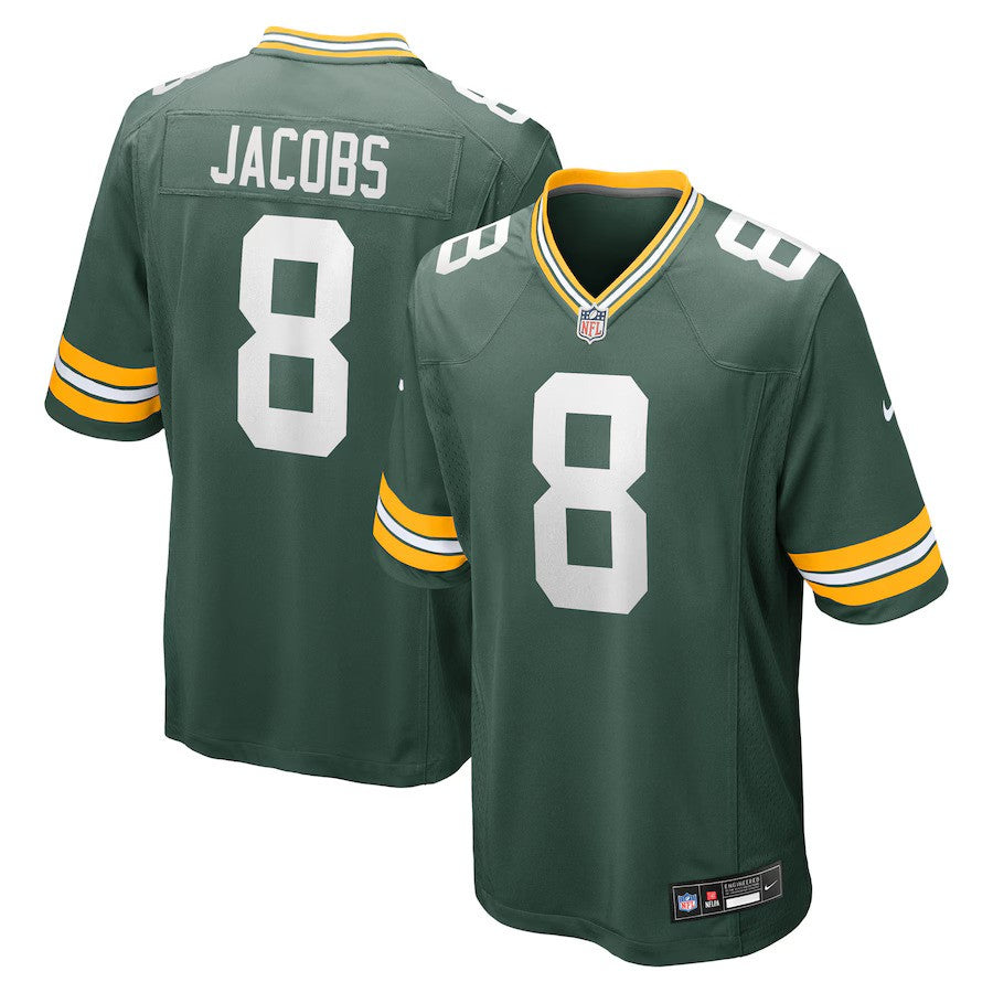 Green Bay Packers NFL Josh Jacobs Nike Team Game Jersey – Green (USA Stock) - UKASSNI