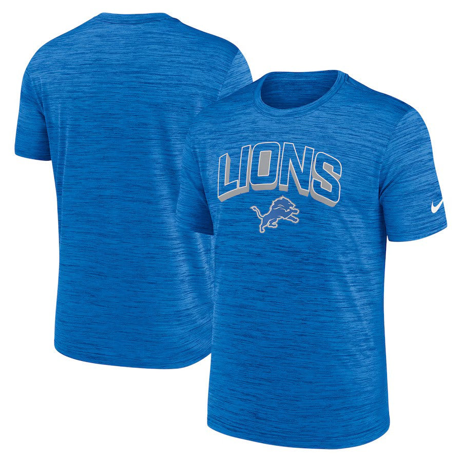 Detroit Lions NFL Nike Velocity Performance T-Shirt - Blue - UKASSNI