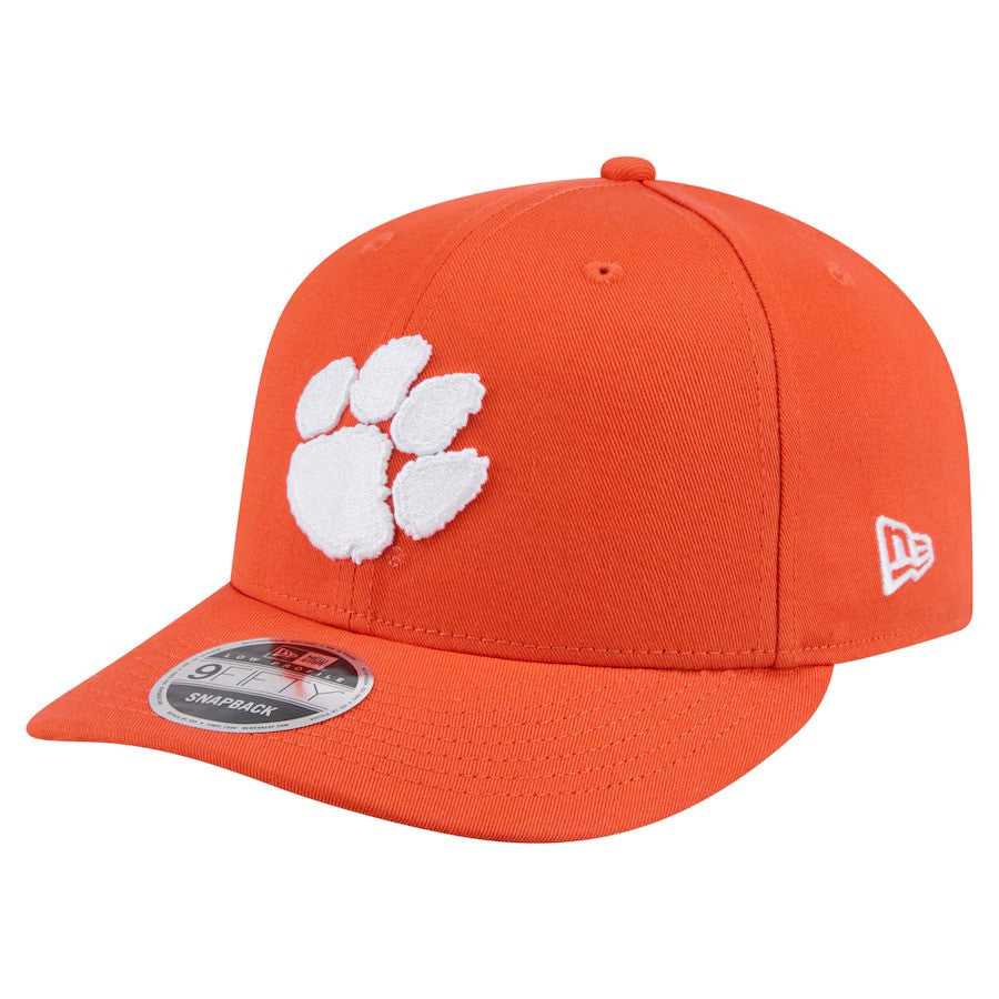 Clemson Tigers NCAA New Era Low-Profile 9FIFTY Snapback Hat – Orange (USA Stock) - UKASSNI