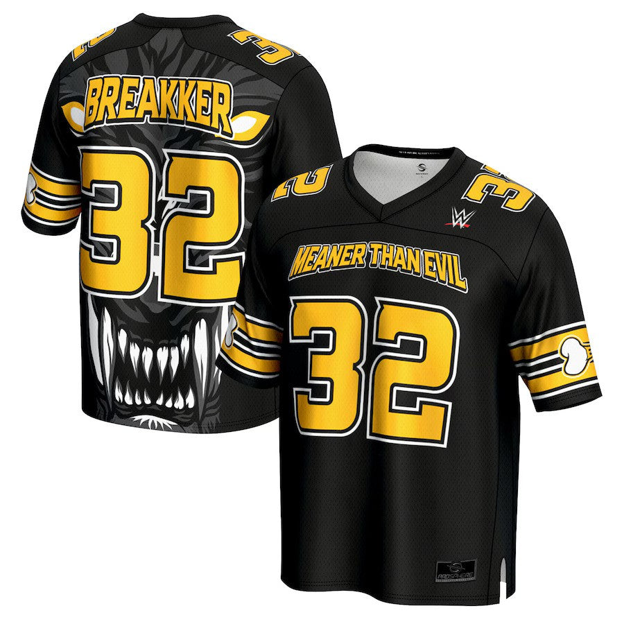 Bron Breakker WWE ProSphere Fashion Baseball Jersey – Black (USA Stock) - UKASSNI