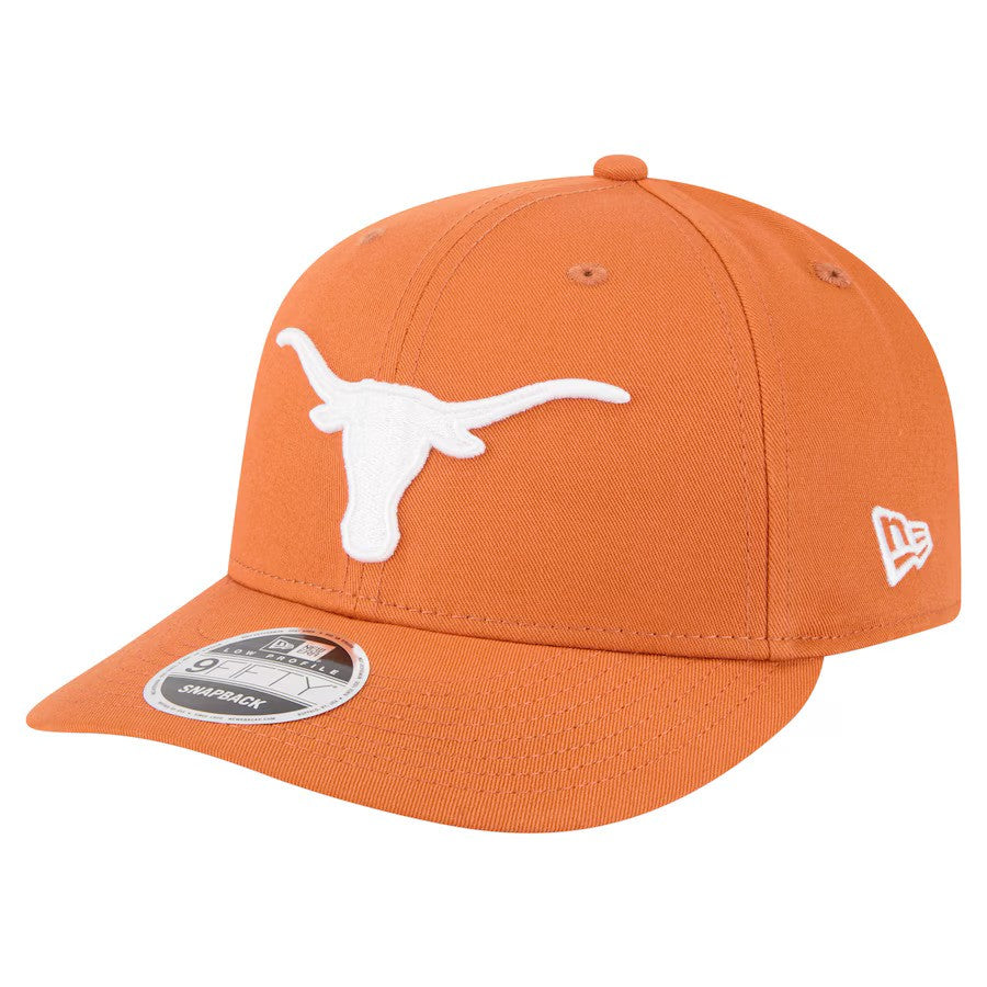 Texas Longhorns NCAA New Era Low Profile 9FIFTY Snapback Hat – Texas Orange (UK Stock) - UKASSNI