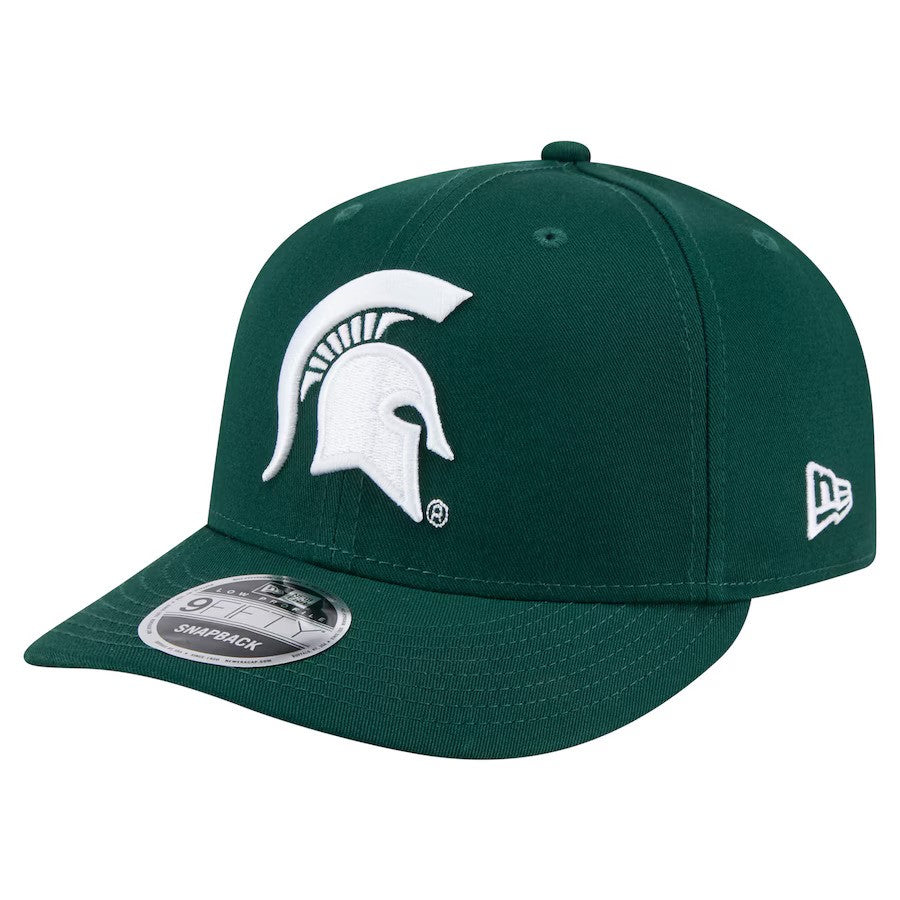 Michigan State Spartans NCAA New Era Low Profile 9FIFTY Snapback Hat – Green (USA Stock) - UKASSNI