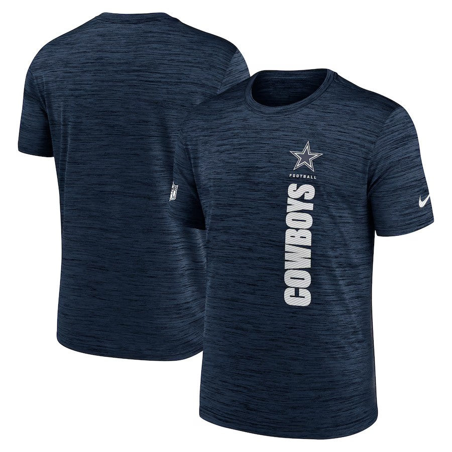 Dallas Cowboys Nike 2024 Sideline Velocity Performance T-Shirt - Navy - UKASSNI