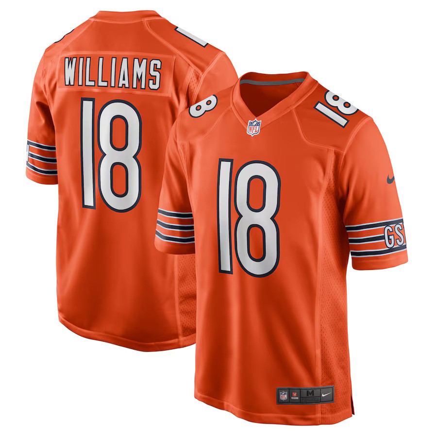 Caleb Williams Chicago Bears Nike Alternate 2024 NFL Draft First Round Pick Player Game Jersey - Orange - UKASSNI