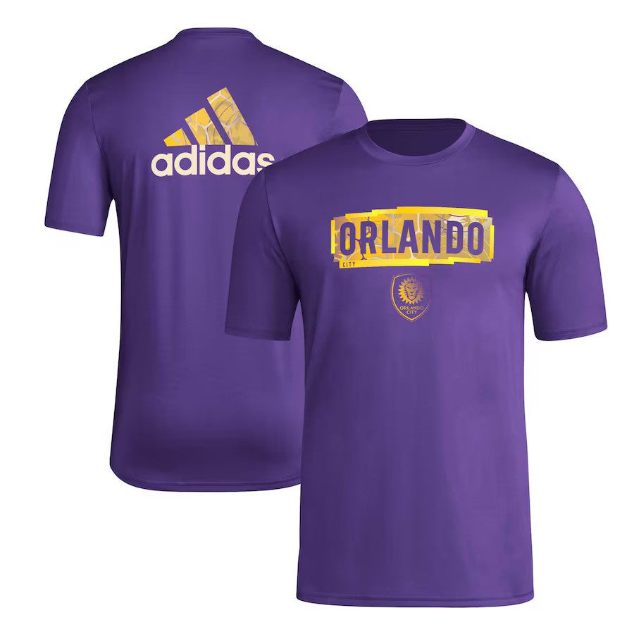 Orlando City SC adidas Local Pop AEROREADY T-Shirt - Purple - UKASSNI