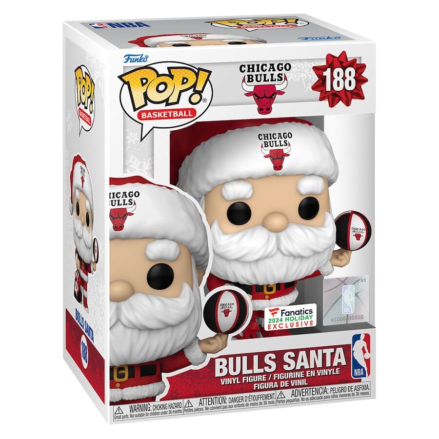 Chicago Bulls Santa Funko Pop! 2024 Fanatics Exclusive Vinyl Figure - UKASSNI